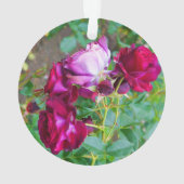 Wild Blue Yonder Rose #1 Ornament (Rückseite)