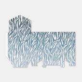 Wild Blue Zebra Print Ombre Geschenkschachtel (Ungefaltet)