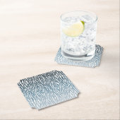 Wild Blue Zebra Print Ombre Untersetzer (Vor Ort)