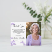 Wild Bluebell Beerdigung Danke, Karten (Stehend Vorderseite)