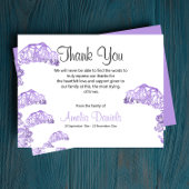 Wild Bluebell Beerdigung Danke, Karten