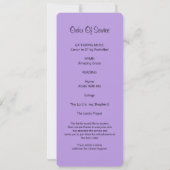 Wild Bluebell Feier der Lebensfotokarte Einladung (Rückseite)