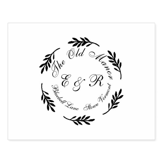 Wild Bluebell Watercolor Wedding Invitation Suite Gummistempel (Prägung)