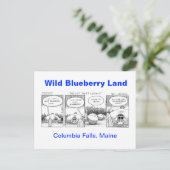 Wild Blueberry Land Postkarte (Stehend Vorderseite)