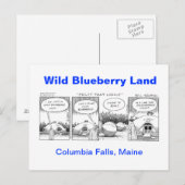 Wild Blueberry Land Postkarte (Vorne/Hinten)