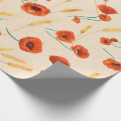 Wild blühendes nahtloses Muster auf einem hellen H Geschenkpapier (Ecke)