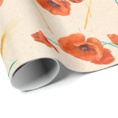Wild blühendes nahtloses Muster auf einem hellen H Geschenkpapier (Rolleneckpunkt)