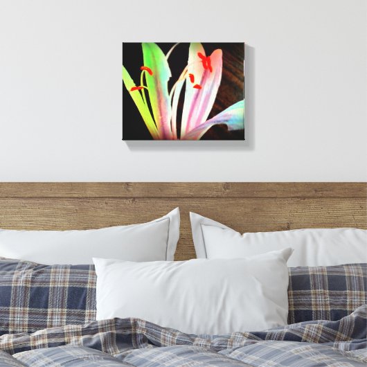 Wild Blume Canvas Print Leinwanddruck (Insitu (Schlafzimmer))