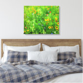 WILD-BLUME LEINWANDDRUCK (Insitu (Schlafzimmer))