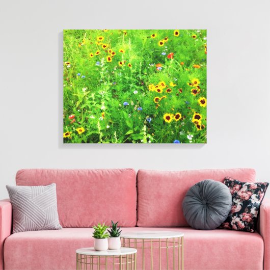 WILD-BLUME LEINWANDDRUCK (Insitu (Wohnzimmer))