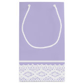 Wild Blume Mason Jar und Lace Baby Shower Kleine Geschenktüte (Rückseite)