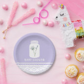 Wild Blume Mason Jar und Lace Baby Shower Pappteller (Party)