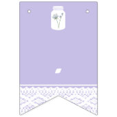 Wild Blume Mason Jar und Lace Baby Shower Wimpelkette (Zweite Fahne)