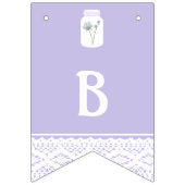 Wild Blume Mason Jar und Lace Baby Shower Wimpelkette (Dritte Fahne)