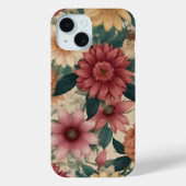 WILD BLUME PATTERN Case-Mate iPhone HÜLLE (Rückseite)