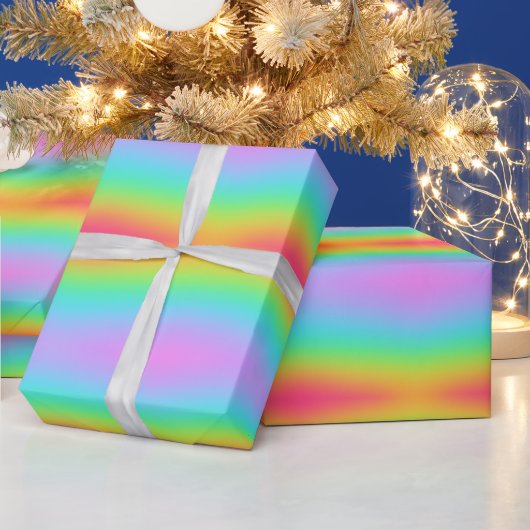 Wild Blurred Rainbow Design Geschenkpapier (Feiertage)