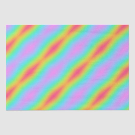 Wild Blurred Rainbow Design Seidenpapier (Vorderseite)
