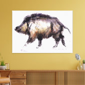 Wild Boar 1999 Leinwanddruck (Insitu (Wohnzimmer))