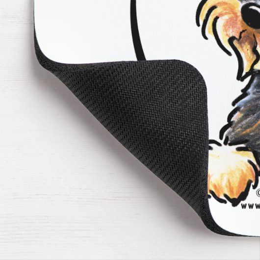 Wild Boar Drahthaar Dackel alles über mich Mousepad (Ecke)