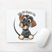 Wild Boar Drahthaar Dackel alles über mich Mousepad (Mit Mouse)