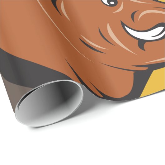 Wild Boar Geschenkpapier (Rolleneckpunkt)