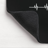 Wild Boar Heartbeat Ekg Hog Hunter Hunt Hunting Mousepad (Ecke)