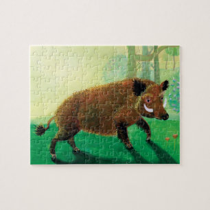 Wild-Boar-Illustration Puzzle