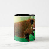 Wild-Boar-Illustration Zweifarbige Tasse (Mittel)