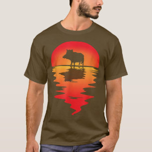 Wild Boar Jagd Sunset Wild Hog Jagd Wild Boa T-Shirt
