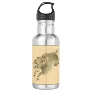 Wild Boar (japanische Kunst) (von Kono Bairei) Edelstahlflasche