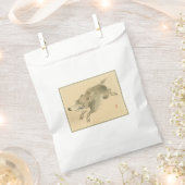 Wild Boar (japanische Kunst) (von Kono Bairei) Geschenktütchen (Ausgeschnitten)