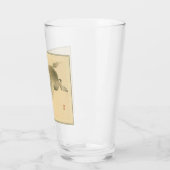 Wild Boar (japanische Kunst) (von Kono Bairei) Glas (Links)