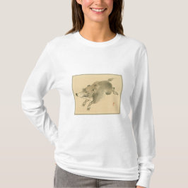 Wild Boar (japanische Kunst) (von Kono Bairei) T-Shirt