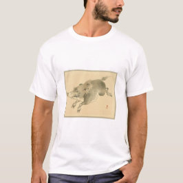 Wild Boar (japanische Kunst) (von Kono Bairei) T-Shirt