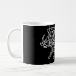 Wild Boar mit Runen Kaffeetasse