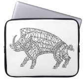 Wild Boar mit Runen Laptopschutzhülle (Vorderseite)