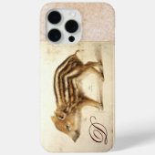 WILD BOAR PIGLET Gezeichnet Monogramm Case-Mate iPhone Hülle (Rückseite)