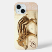 WILD BOAR PIGLET Gezeichnet Monogramm Case-Mate iPhone Hülle (Rückseite)