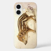 WILD BOAR PIGLET Gezeichnet Monogramm Case-Mate iPhone Hülle (Rückseite)