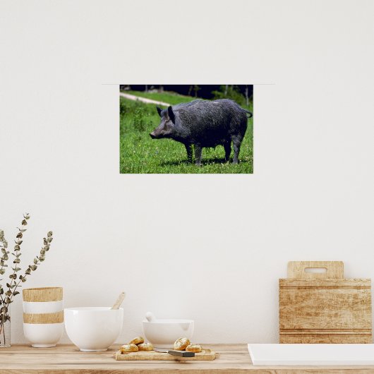 Wild Boar Poster (Küche)