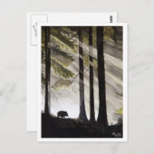 Wild Boar Postkarte (Vorne/Hinten)