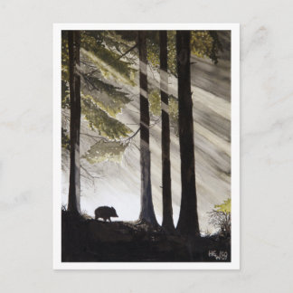 Wild Boar Postkarte