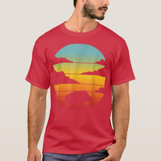 Wild Boar Retro Vintage 60s 70s Hog Pig Lover T-Shirt