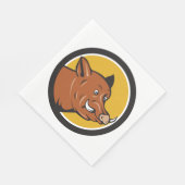 Wild Boar Serviette (Ecke)