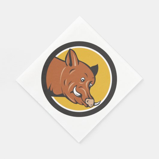 Wild Boar Serviette (Ecke)