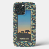 Wild Boar und Camouflage Case-Mate iPhone Hülle (Rückseite)