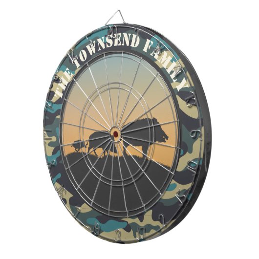 Wild Boar und Camouflage Dartscheibe (Vorderseite rechts)