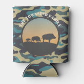 Wild Boar und Camouflage Dosenkühler (Vorderseite)
