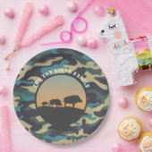 Wild Boar und Camouflage Pappteller (Party)