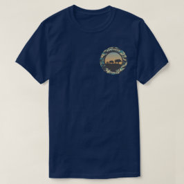 Wild Boar und Camouflage Round Design T - Shirt